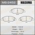 Колодки тормозные передн Nissan Note (05-12), Tida (04-12) (MS-2452) MASUMA MS2452 (фото 1)