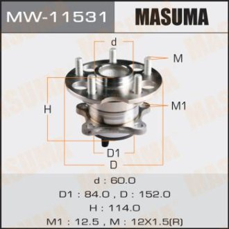 Ступица колеса (MW-11531) MASUMA MW11531