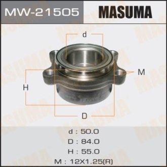 Маточина колеса заднього у зборі з підшипником Infinity FX 35 (02-08) (MW-21505) MASUMA MW21505