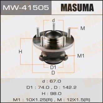 Маточина колеса (MW-41505) MASUMA MW41505