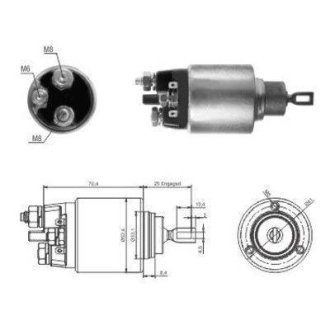 Реле стартера втягуюче MB Vito (W638/W639) 96- (замінено на 1 986 SE1 682) MEAT&DORIA 46061