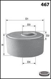 Фільтр повітряний MECAFILTER EL3788