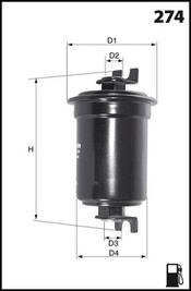 Фільтр палива MECAFILTER ELE6034