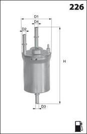 Фільтр палива MECAFILTER ELE6102