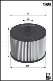 Фильтр топливный PSA DW10BTED4/DW10UTED4 (OEM) MECAFILTER ELG5293