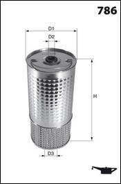 Фільтр масла MECAFILTER ELH4253