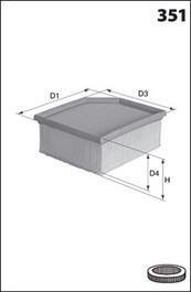 Фільтр повітря MECAFILTER ELP9061