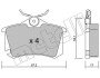 Комплект тормозных колодок, дисковый механизм Metelli 22-0100-5 (фото 1)