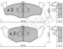 Комплект гальмівних колодок (дискових) Metelli 22-0206-0 (фото 1)