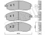 Комплект гальмівних колодок (дискових) Metelli 22-0297-0 (фото 2)