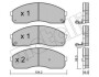 Комплект гальмівних колодок (дискових) Metelli 22-0374-0 (фото 1)