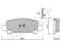 Комплект гальмівних колодок (дискових) Metelli 22-0414-0 (фото 1)