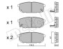 Комплект гальмівних колодок (дискових) Metelli 22-0516-0 (фото 2)