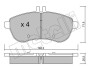 Комплект гальмівних колодок (дискових) Metelli 22-0665-0 (фото 2)