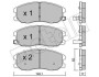 Комплект гальмівних колодок (дискових) Metelli 22-0778-0 (фото 1)