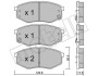 Комплект гальмівних колодок (дискових) Metelli 22-0942-0 (фото 1)