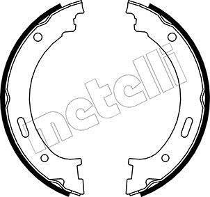 Гальмівні колодки ручного гальма Metelli 530361