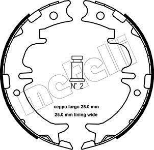 Гальмівні колодки ручного гальма Metelli 530439