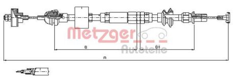 Трос зчеплення METZGER 103159