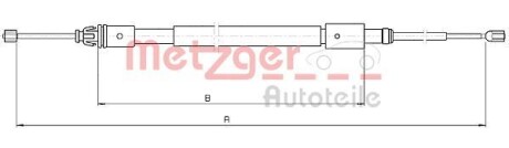 Трос ручного гальма METZGER 104714