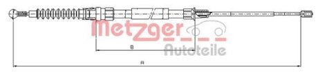 Трос ручного гальма METZGER 107518