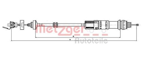 Трос зчеплення METZGER 112199