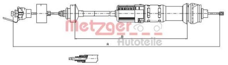 Трос зчеплення METZGER 112284