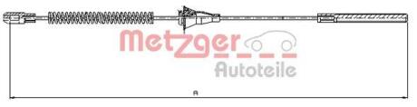 Трос ручного гальма METZGER 115754