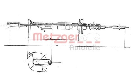 Трос зчеплення METZGER 14023