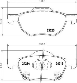 Колодки гальмівні дискові MINTEX MDB2599