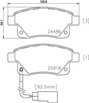 Колодки гальмівні дискові MINTEX MDB2853