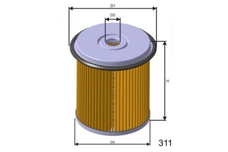 Фільтр паливний MISFAT F682