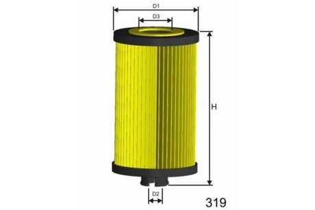 Фiльтр масляний MB Atego 812/815 OM904 1/96- MISFAT L007