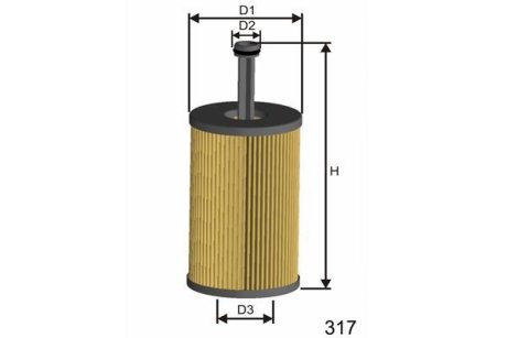 Фільтр масла MISFAT L105