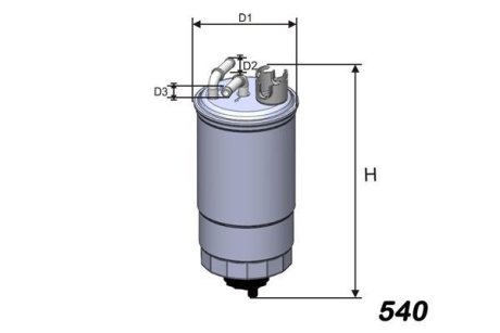 Фільтр паливний VW/Seat 1.9 SDI/TDI 98-05 MISFAT M275