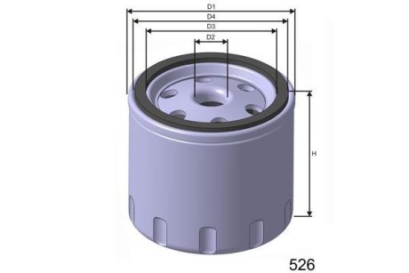 Фільтр паливний DB 200D,220D,240D - W123,MB MISFAT M319A