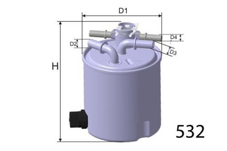 Фільтр палива MISFAT M616