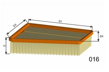 Фiльтр повiтряний MISFAT P421