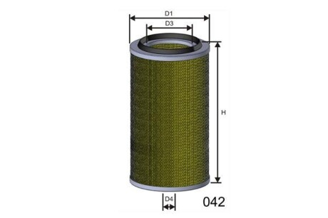 Фільтр повітряний MISFAT R214