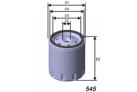 Фільтр масла Ford Fiesta/Focus/Mondeo 1.25-2.0 90- Volvo C30/S40/V50 1.6 01/05-/Mazda 2 1.25 03- MISFAT Z440