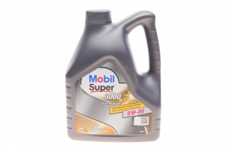 Олива моторна SUPER 3000 5W-30 Formula FE (Каністра 4л) MOBIL 152564