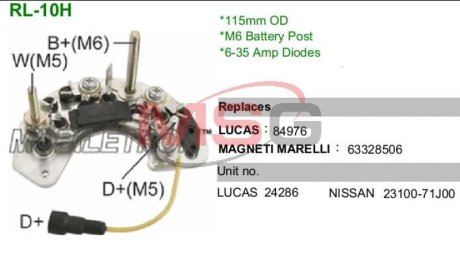 Діодний міст MOBILETRON RL10H