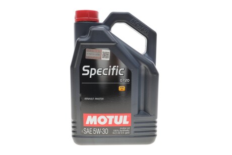 Мастило моторне SPECIFIC 0720 SAE 5W30 (5L) MOTUL 102209