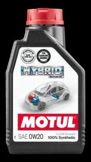 Моторне масло HYBRID (1L +Гібридні авто) SAE 0W20 MOTUL 107141