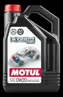 Моторне масло HYBRID (4L +Гібридні авто) SAE 0W20 333107 MOTUL 107142