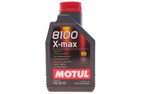 Моторна олива 8100 X-max SAE 0W40 1 L MOTUL 348201