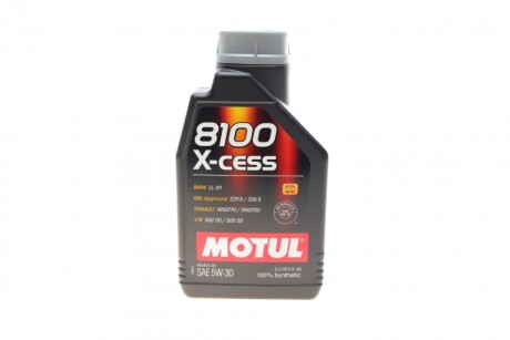 Олива моторна 8100 X-cess 5W-30, 1л. MOTUL 368101