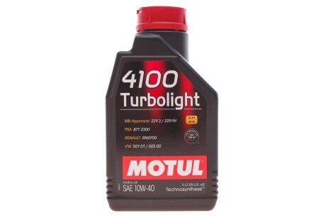 Моторна олива 4100T-light SAE 10W40 1L MOTUL 387601