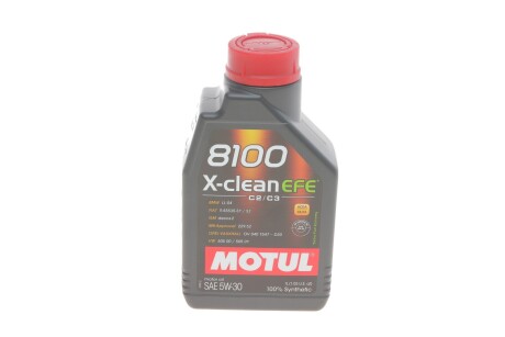 Масло 5W-30 1л 8100 X-clean EFE MOTUL 814001