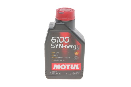 Олива моторна 5W30 Syn-nergy 6100 (1L) (MB 229.5 VW 502 00/505 00) (107970) MOTUL 838311